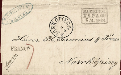 Postamt Hamburg 1864